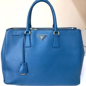 PRADA Large Saffiano Galleria Double Zip Tote